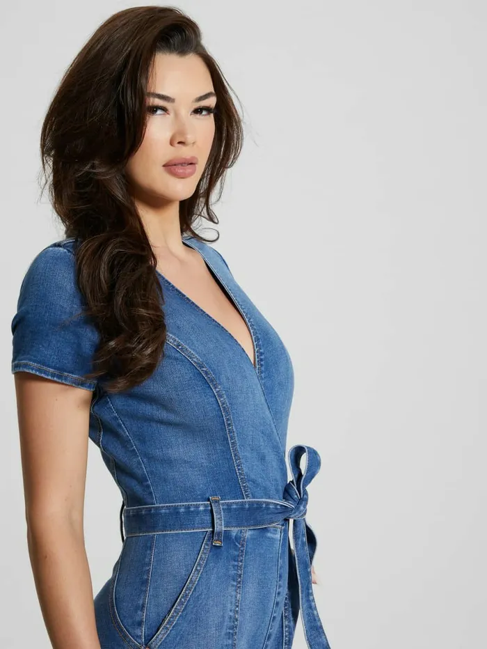 Jeans and Denim Eco Leslie Denim Jumpsuit Alta Wash 8211 GUESS Women Jeans and Denim Eco Leslie Denim Jumpsuit Alta Wash 8211 GUESS Women