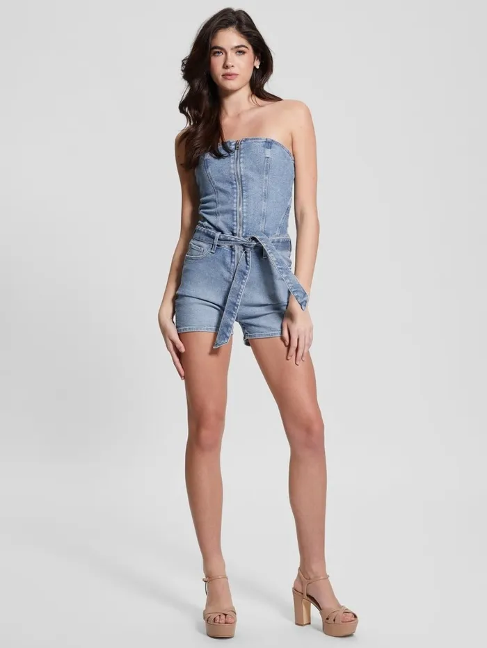 Jeans and Denim GUESS Women Eco Skylark Denim Romper Cali Blues