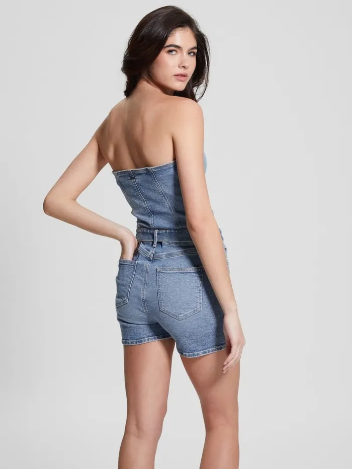 Jeans and Denim GUESS Women Eco Skylark Denim Romper Cali Blues