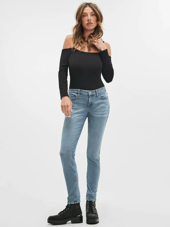 Jeans and Denim GUESS Women LowRise Power Skinny Afina Blue Jeans and Denim GUESS Women LowRise Power Skinny Afina Blue