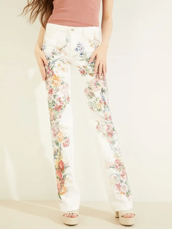 Jeans and Denim GUESS Women Sexy Bootcut Floral Jeans Floral Blossom