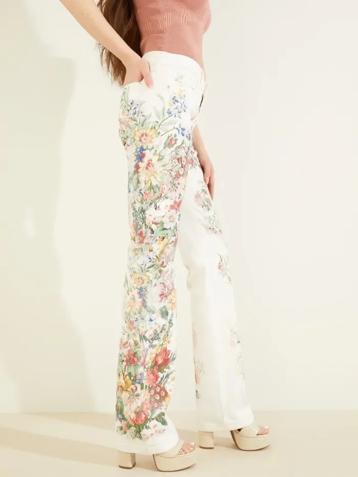 Jeans and Denim GUESS Women Sexy Bootcut Floral Jeans Floral Blossom Jeans and Denim GUESS Women Sexy Bootcut Floral Jeans Floral Blossom