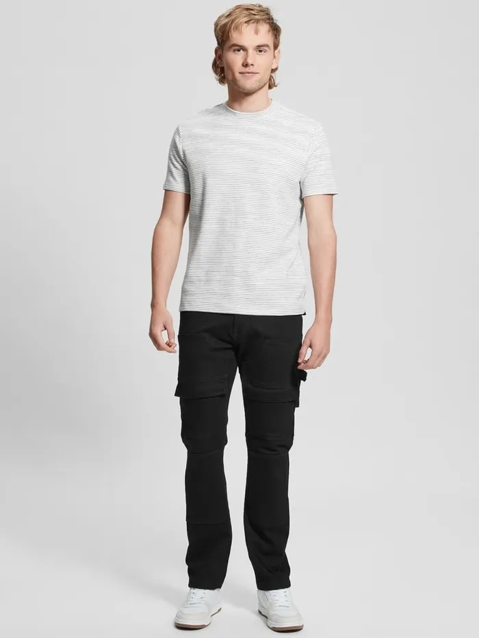 Jeans and Denim Utility Cargo Jeans Rinsed Black 8211 GUESS Men