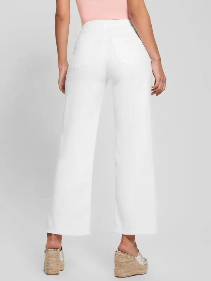 Jeans and Denim Women Flare Jeans Pure White GUESS