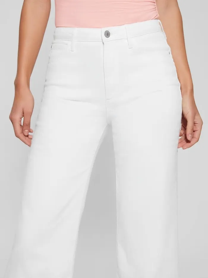 Jeans and Denim Women Flare Jeans Pure White GUESS