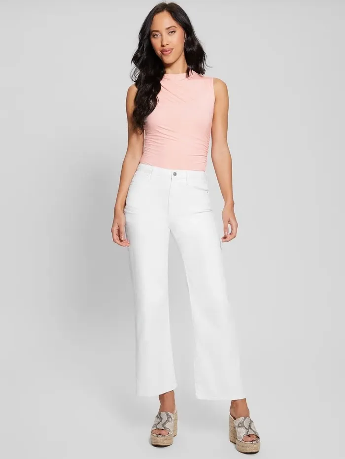 Jeans and Denim Women Flare Jeans Pure White GUESS
