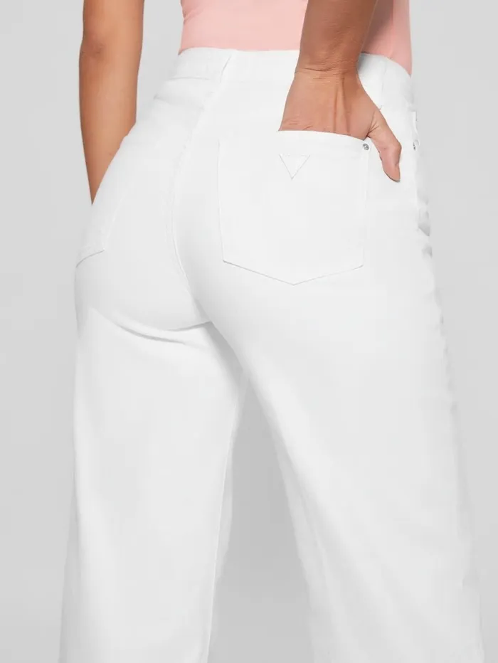 Jeans and Denim Women Flare Jeans Pure White GUESS