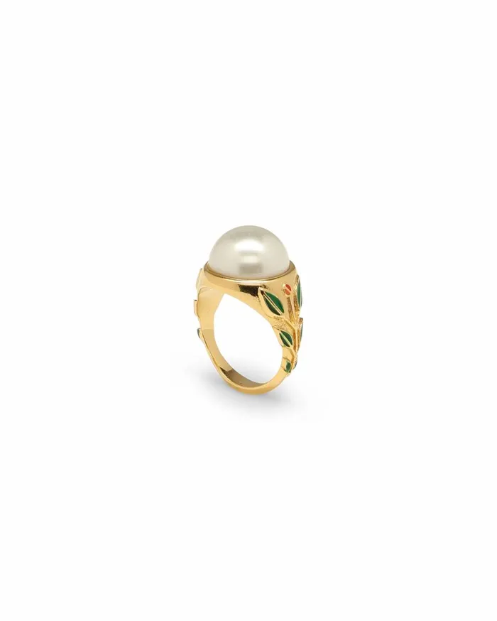 Jewellery MenWomen Casablanca Paris Pearl Signet Ring Jewellery MenWomen Casablanca Paris Pearl Signet Ring