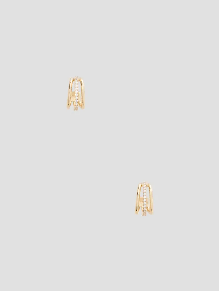 Jewelry Women GoldTone Square Earrings Gold GUESS
