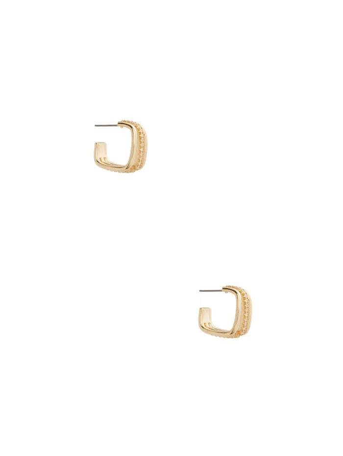 Jewelry Women GoldTone Square Earrings Gold GUESS Jewelry Women GoldTone Square Earrings Gold GUESS