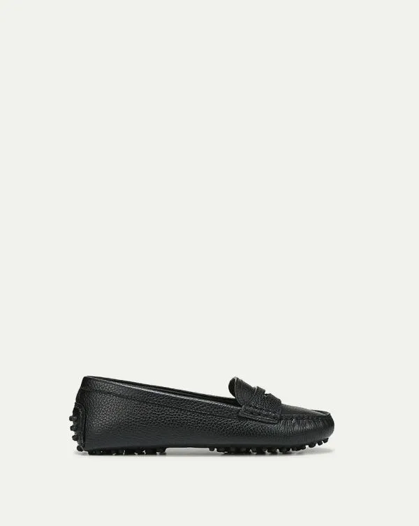 Jia Driving Loafer Black Women Veronica Beard Shoes