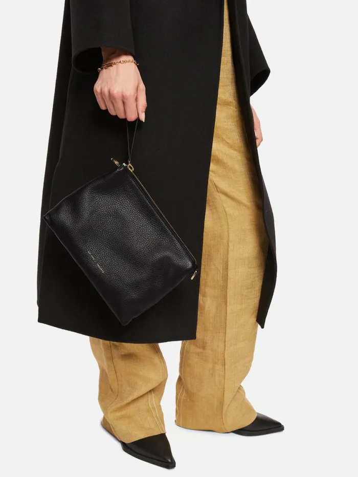Jigsaw Ava Pebble Leather Crossbody Black Women Leather