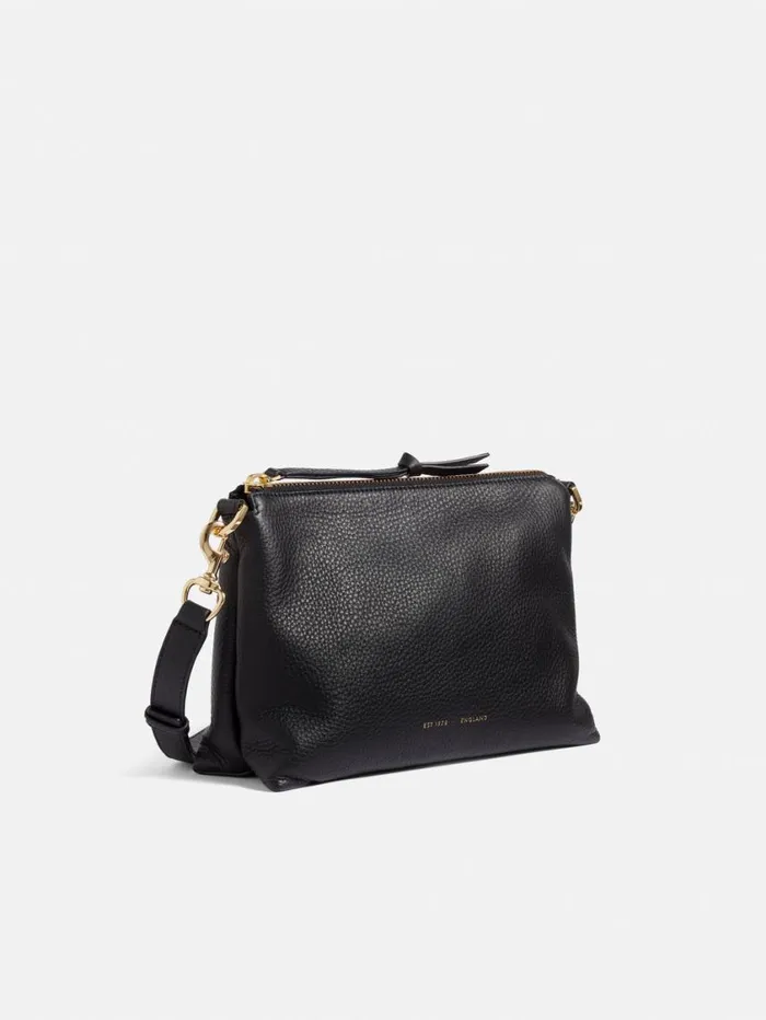 Jigsaw Ava Pebble Leather Crossbody Black Women Leather