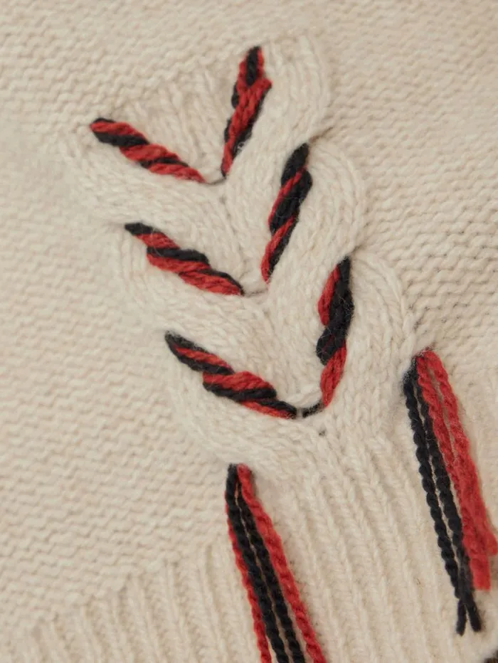 Jigsaw Braided Cable Jumper Cream Women Knitwear and Cashmere