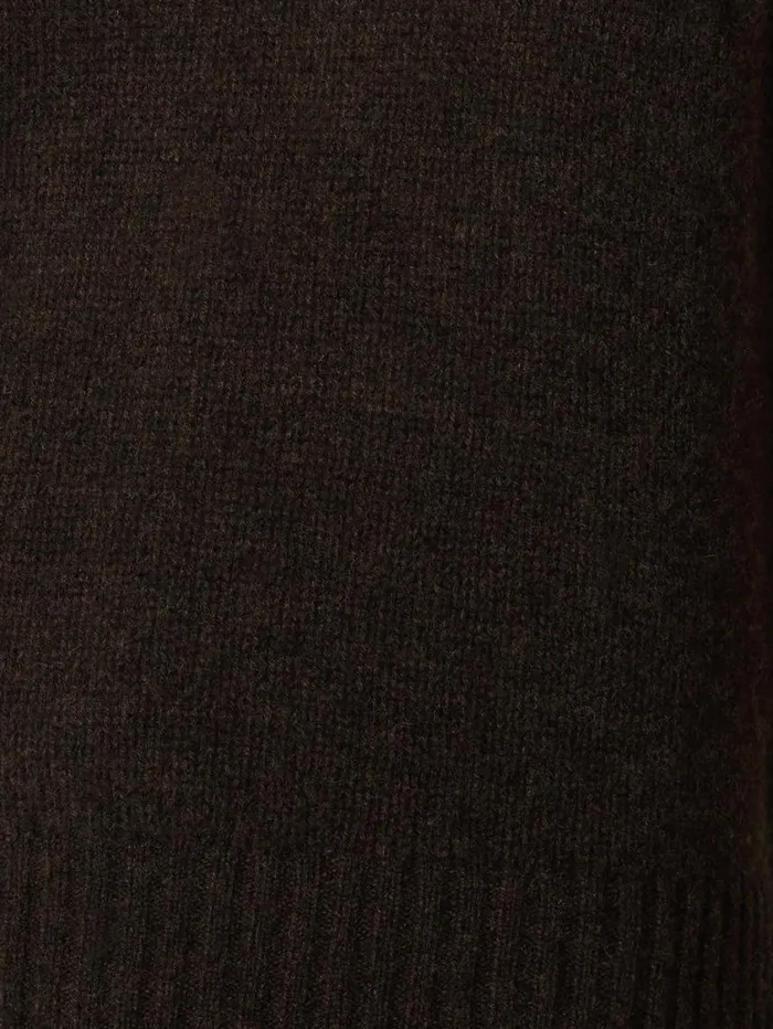 Jigsaw Cashmere Crew Neck Tank Dark Brown Women Knitwear and Cashmere