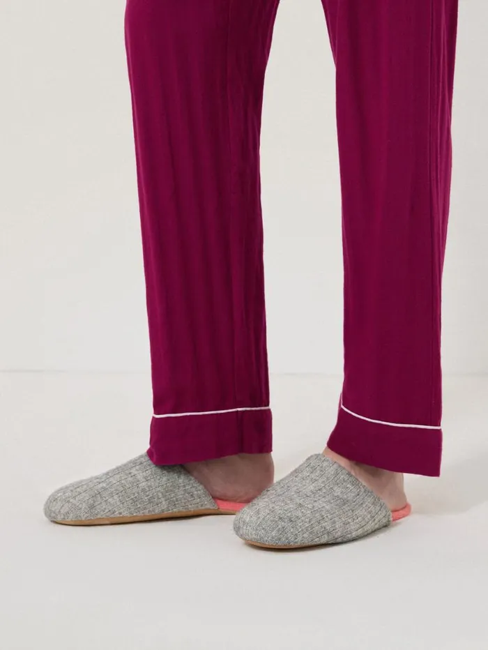 Jigsaw Compact Wool Slipper Grey Women Pyjamas and Loungewear