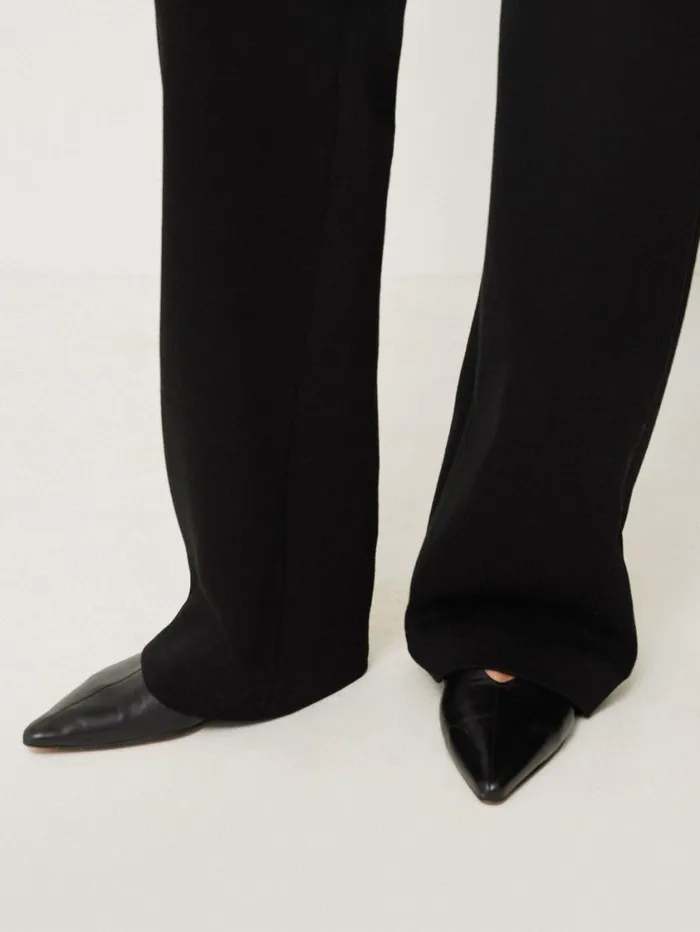 Jigsaw Crepe Ponte Jersey Blake Trouser Black Women Trousers