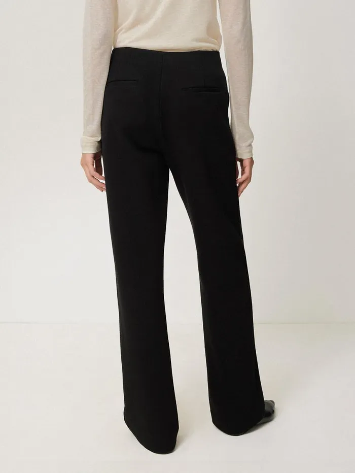 Jigsaw Crepe Ponte Jersey Blake Trouser Black Women Trousers