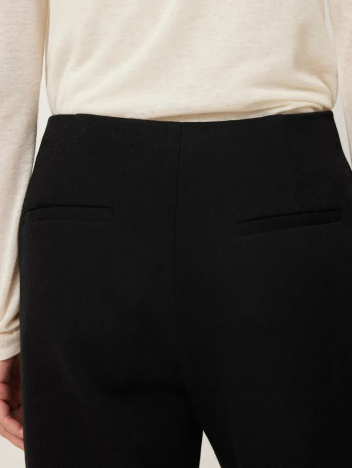 Jigsaw Crepe Ponte Jersey Blake Trouser Black Women Trousers