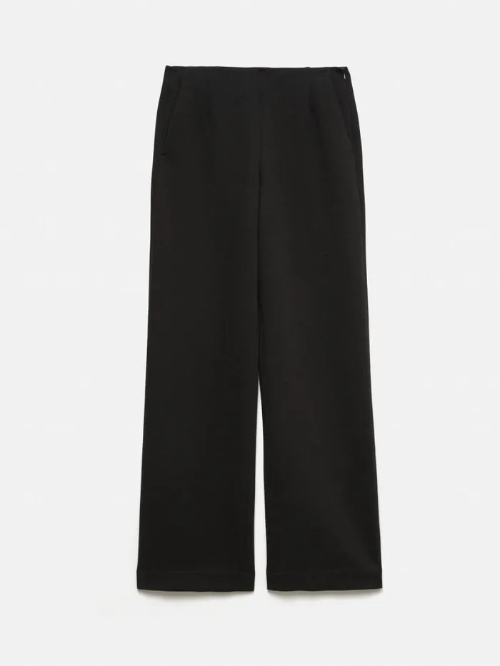 Jigsaw Crepe Ponte Jersey Blake Trouser Black Women Trousers