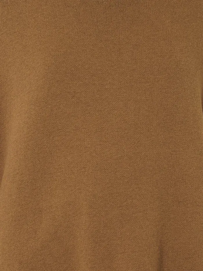 Jigsaw Double Face Knit Poncho Toffee Women Knitwear and Cashmere