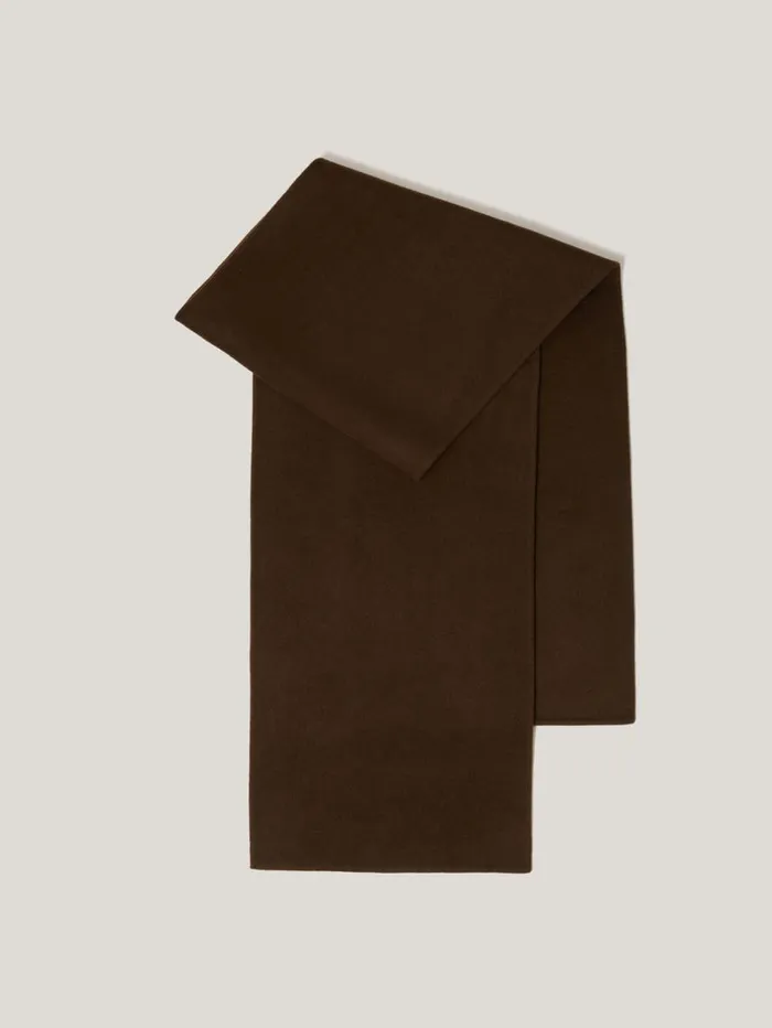 Jigsaw Double Faced Woven Scarf Chocolate Women Ponchos and Scarves