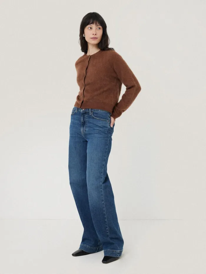 Jigsaw Halo Cashmere Cardigan Ginger Women Knitwear and Cashmere