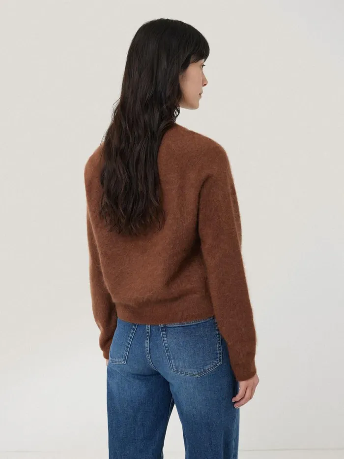 Jigsaw Halo Cashmere Cardigan Ginger Women Knitwear and Cashmere