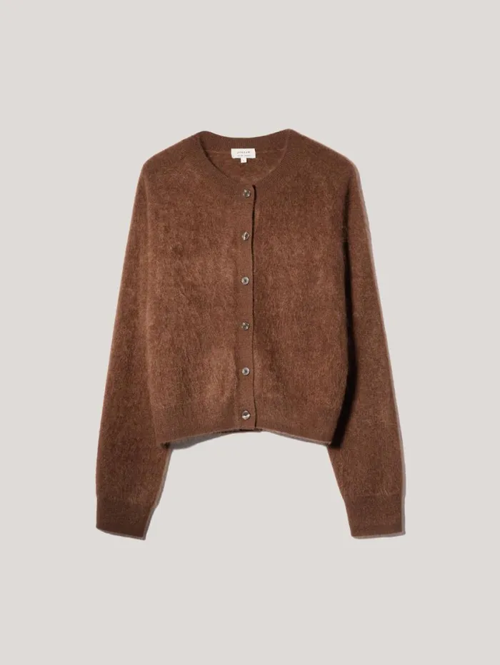 Jigsaw Halo Cashmere Cardigan Ginger Women Knitwear and Cashmere