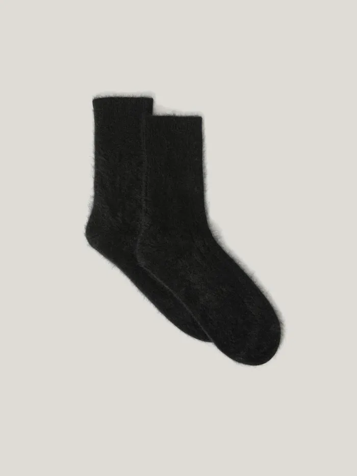 Jigsaw Halo Cashmere Sock Black Women Knitwear and Cashmere