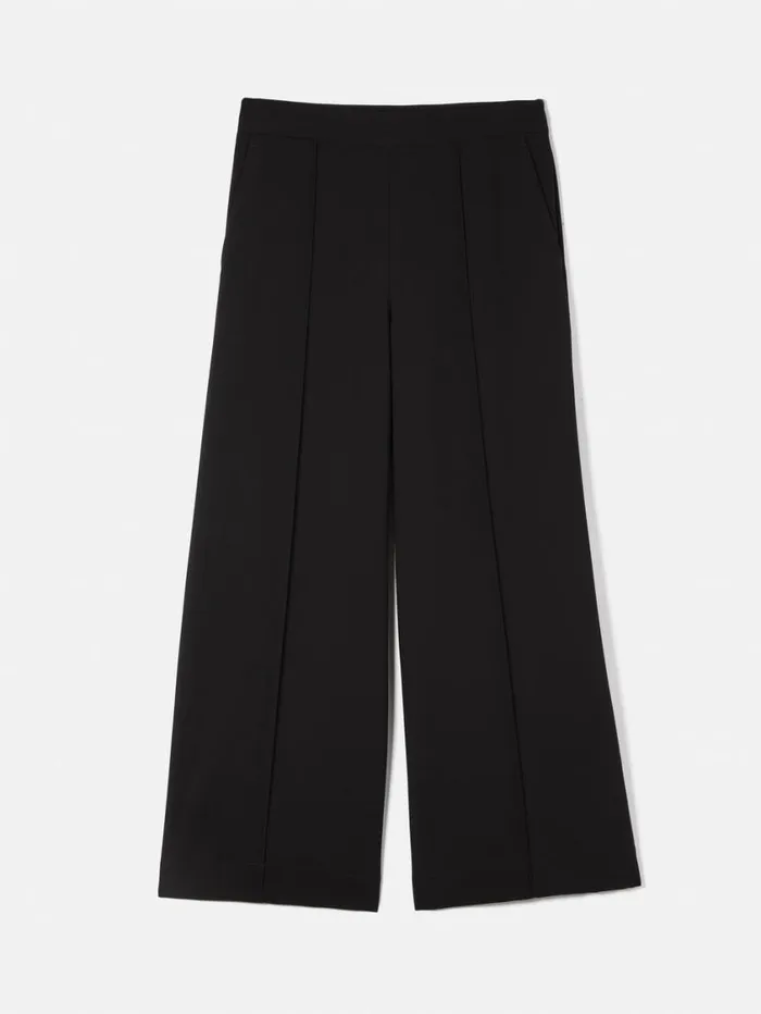 Jigsaw Italian Modern Crepe Sailor Trouser Black Women Suits and Tailoring