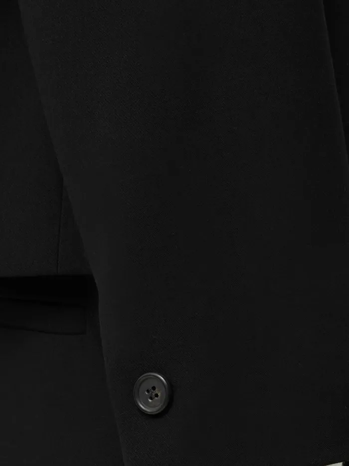 Jigsaw Italian Modern Crepe Short Jacket Black Women Suits and Tailoring