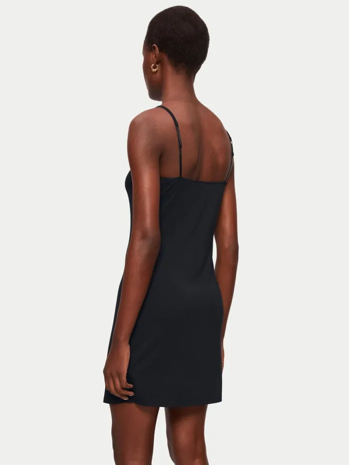 Jigsaw Modal Slip Dress Black Women Pyjamas and Loungewear