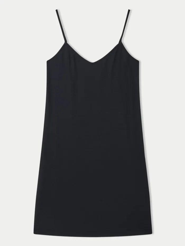 Jigsaw Modal Slip Dress Black Women Pyjamas and Loungewear