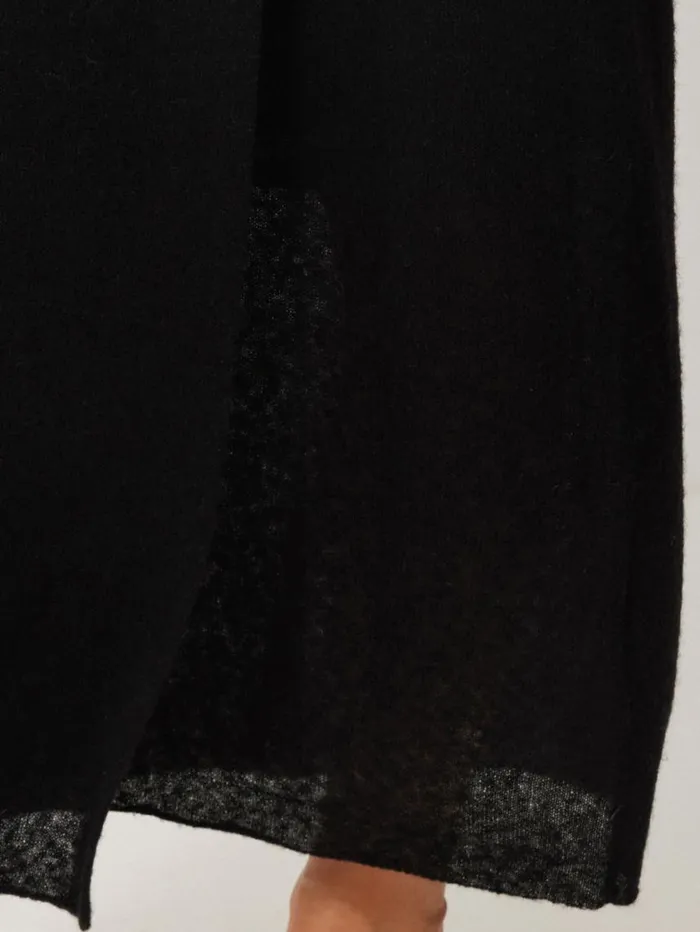Jigsaw Soft Gauzy Knit Skirt Black Women Skirts