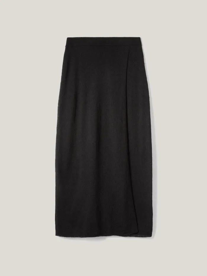 Jigsaw Soft Gauzy Knit Skirt Black Women Skirts