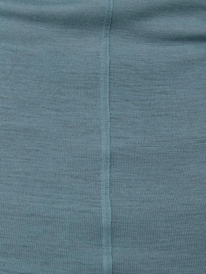 Jigsaw Wool Jersey Polo Neck Top Water Blue Women Knitwear and Cashmere