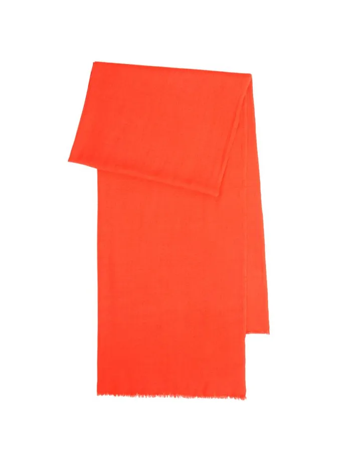 Jigsaw Wool Silk Pashmina Orange Women Knitwear and Cashmere