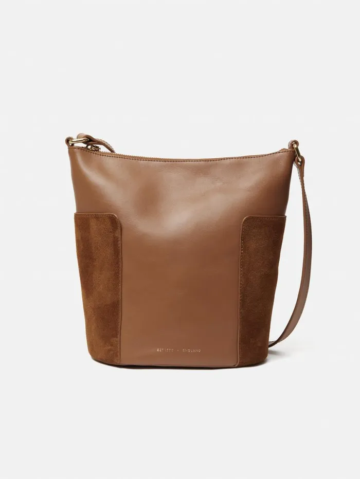 Jigsaw York Slouchy Bucket Bag Tan Women Wallets and Card Holders