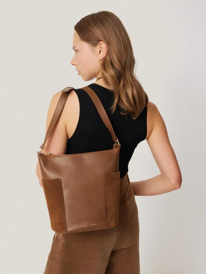 Jigsaw York Slouchy Bucket Bag Tan Women Wallets and Card Holders