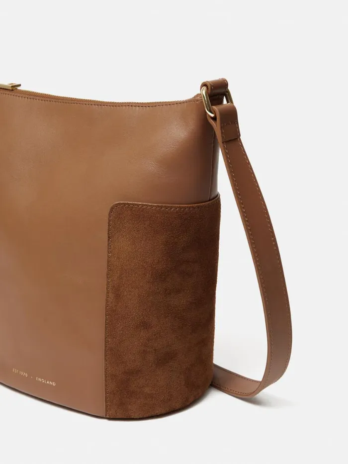 Jigsaw York Slouchy Bucket Bag Tan Women Wallets and Card Holders