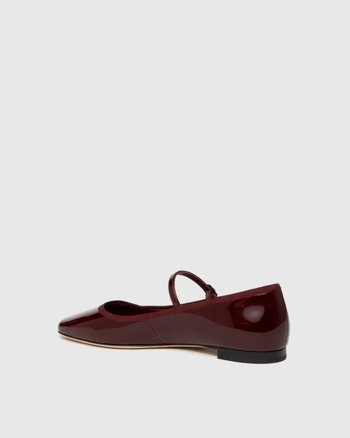 Jolie Flat 8211 Oxblood Patent Leather Women Flats PAIGE Jolie Flat 8211 Oxblood Patent Leather Women Flats PAIGE