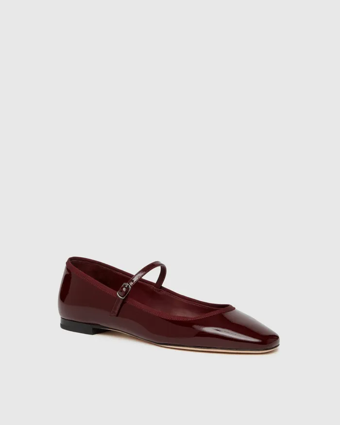 Jolie Flat 8211 Oxblood Patent Leather Women Flats PAIGE Jolie Flat 8211 Oxblood Patent Leather Women Flats PAIGE