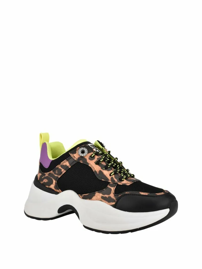 Juless Chunky Sneakers Black Fabric Women Sneakers GUESS