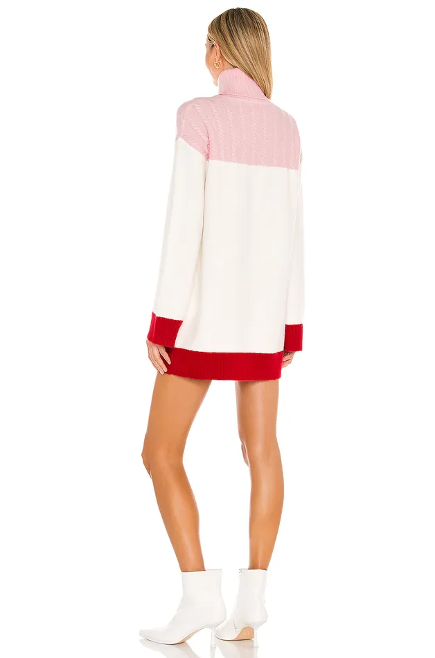 Kane Sweater Dress Pink and Red Women Lovers and Friends Sweaters and Knits