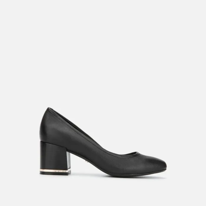 Kenneth Cole Balance Leather Pump Black Women Heels