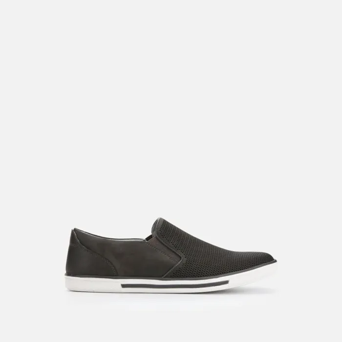 Kenneth Cole Center Slip On Sneaker Charcoal Men Sneakers