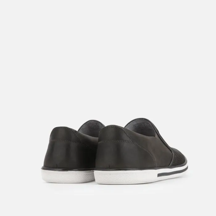 Kenneth Cole Center Slip On Sneaker Charcoal Men Sneakers