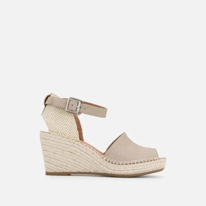 Kenneth Cole Charli Espadrille Wedge Sandal Mushroom Women Gentle Souls