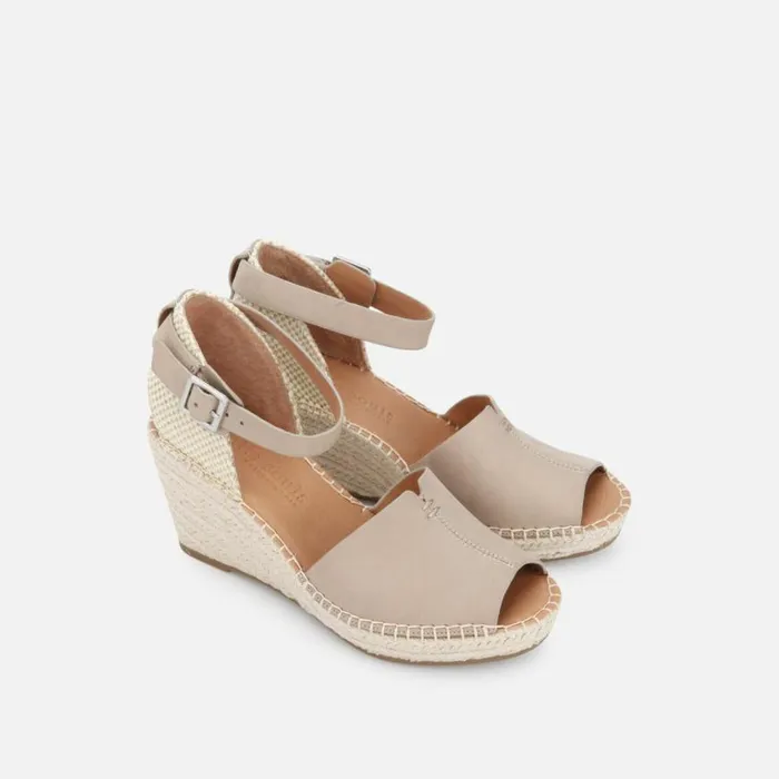 Kenneth Cole Charli Espadrille Wedge Sandal Mushroom Women Gentle Souls